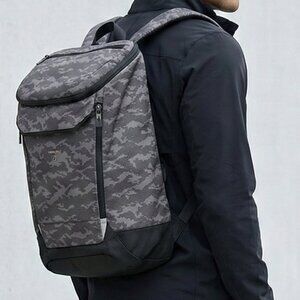 Hedgren Connect Backpack Grey Digital Camo Tech Laptop Bag Travel Commuter